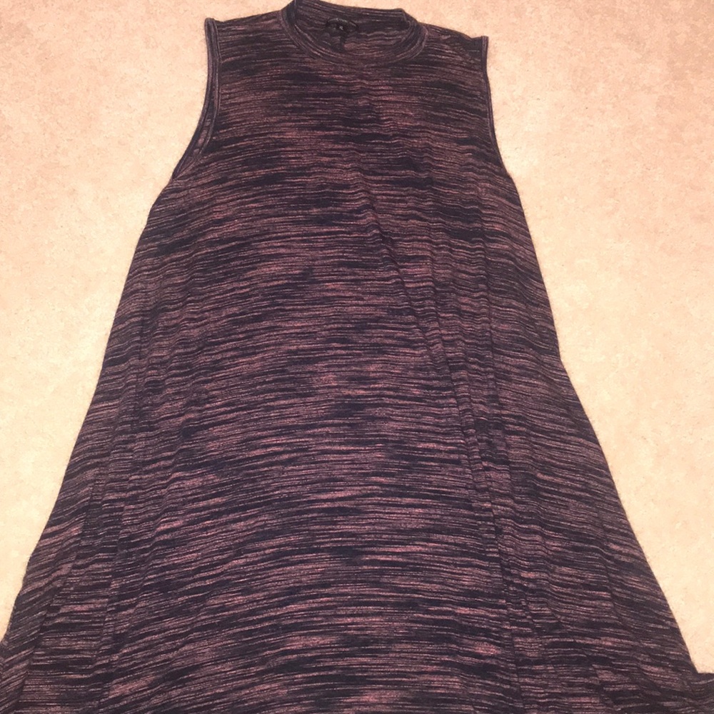 Kids pink and purpled heathered t shirt dress